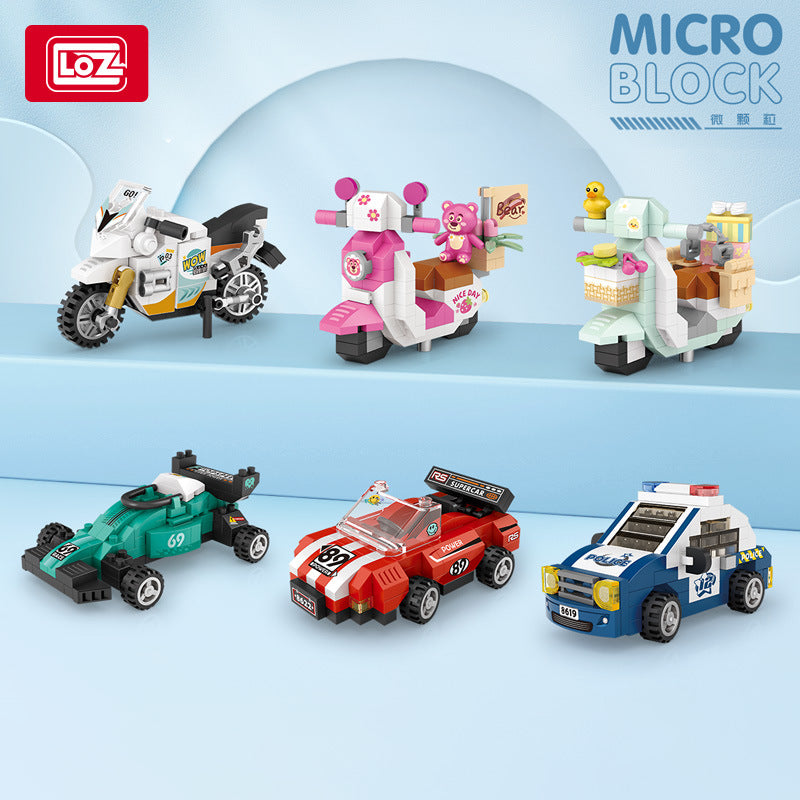 mini car models building blocks set - loz - 1