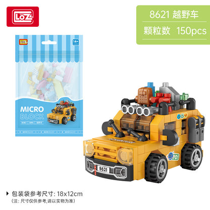 mini car models building blocks set - loz - 12