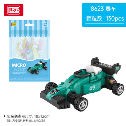 mini car models building blocks set - loz - 14