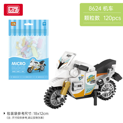 mini car models building blocks set - loz - 15