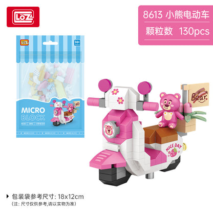 mini car models building blocks set - loz - 6