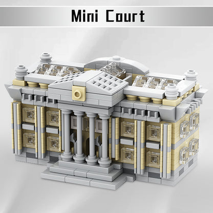 mini courthouse building set | moc-128864 - 1