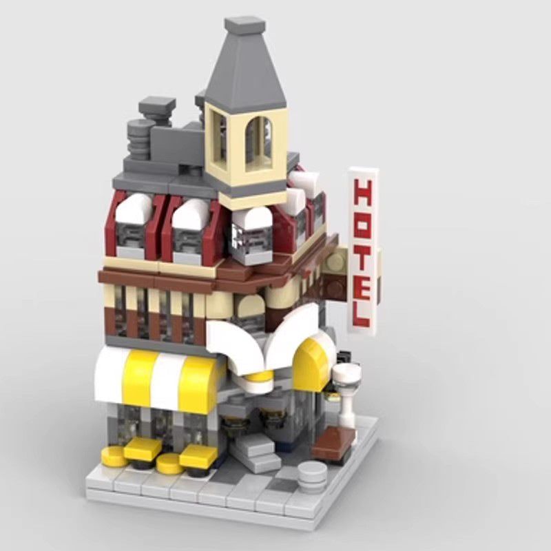 mini modular 10182 cafe corner building set | moc-103789 - 3