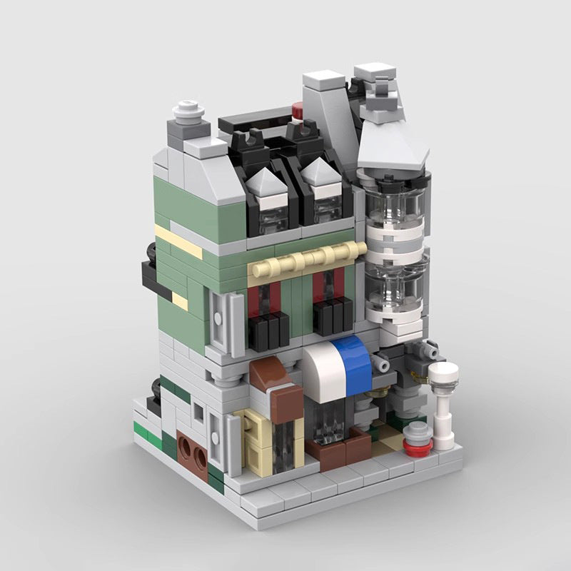 mini modular 10185 green grocer building set | moc-103964 - 1