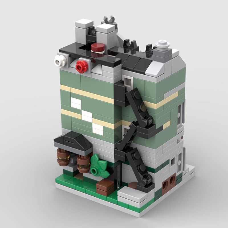 mini modular 10185 green grocer building set | moc-103964 - 4