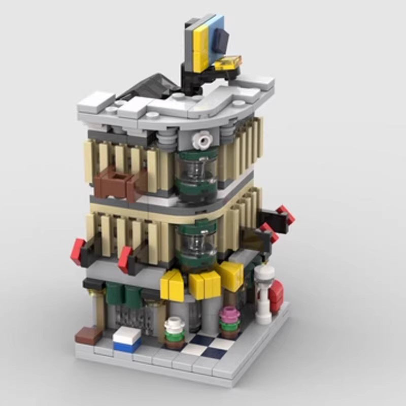 mini modular 10211 grand emporium building set | moc-103720 - 1