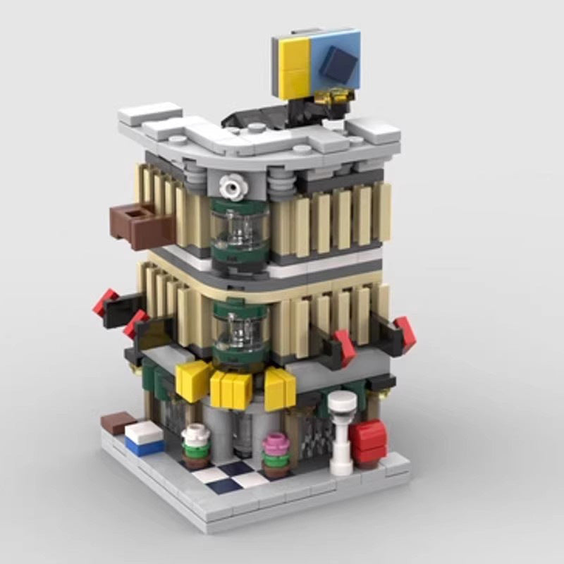 mini modular 10211 grand emporium building set | moc-103720 - 3