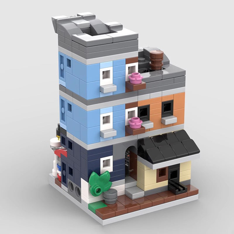 mini modular 10246 detectives office building set | moc-105444 - 2