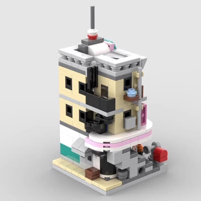 mini modular 10260 downtown diner building set | moc-105259 - 2