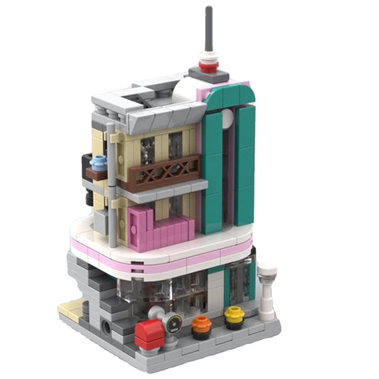 mini modular 10260 downtown diner building set | moc-105259 - 5