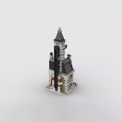 mini modular 10273 haunted house building set | moc-107172 - 4
