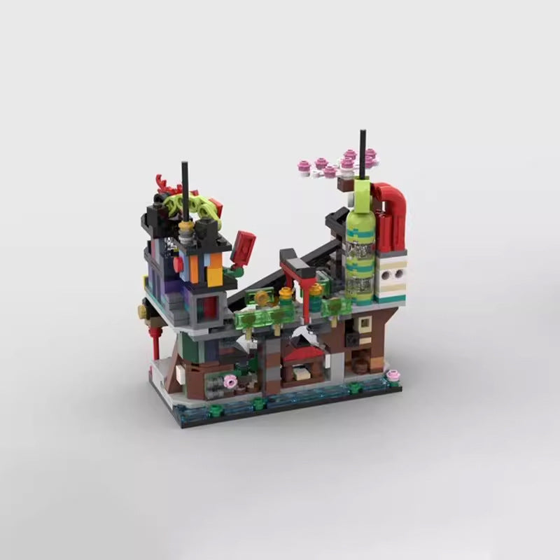 mini modular 71799 ninjago city markets building set | moc-149221 - 4