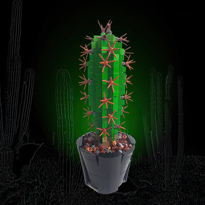 mini saguaro cactus building set | moc-118883 - 2