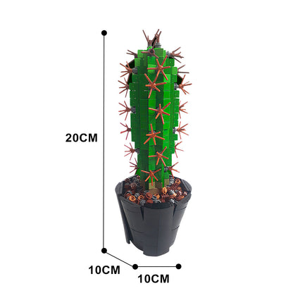mini saguaro cactus building set | moc-118883 - 4