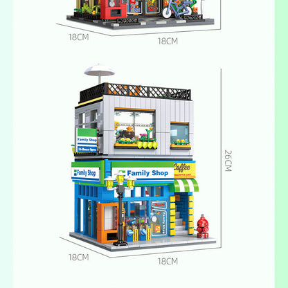 mini shop & family shop building set - jie star 89116/89117 - 7