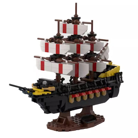 mini war ship building set | moc-109645 - 1