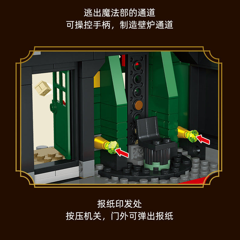 ministry of magic building set - harry potter | jiestar 9013 - 7