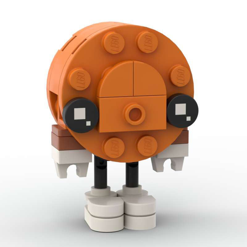 miss minutes moc brickheadz mini block set | compatible with lego bricks - 2