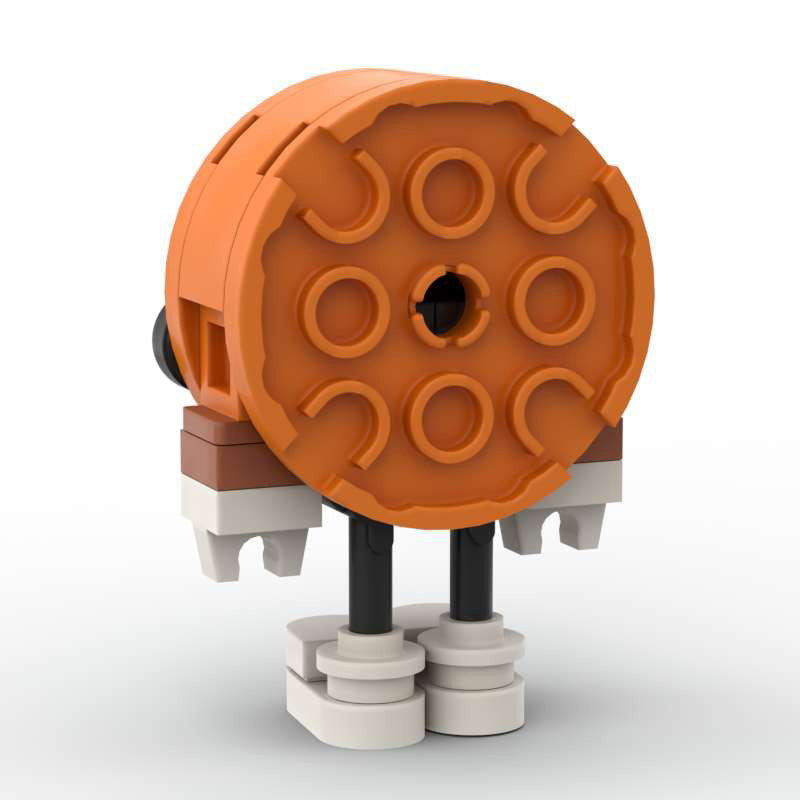 miss minutes moc brickheadz mini block set | compatible with lego bricks - 3