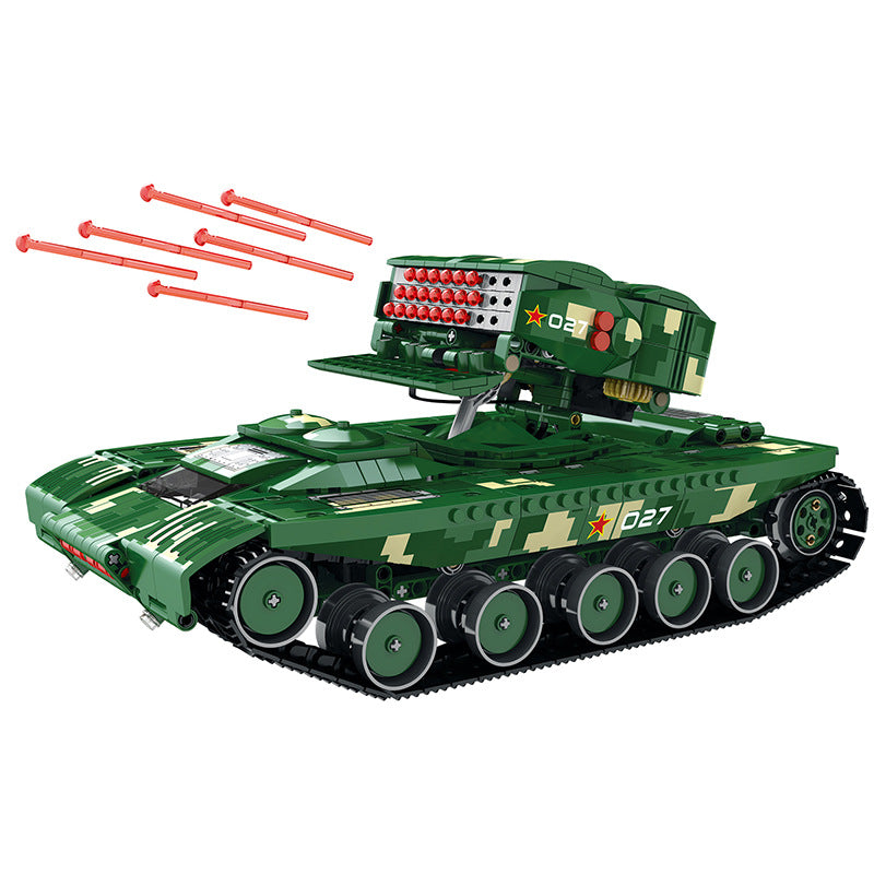 missile tank with remote control building blocks set - reobrix - 5