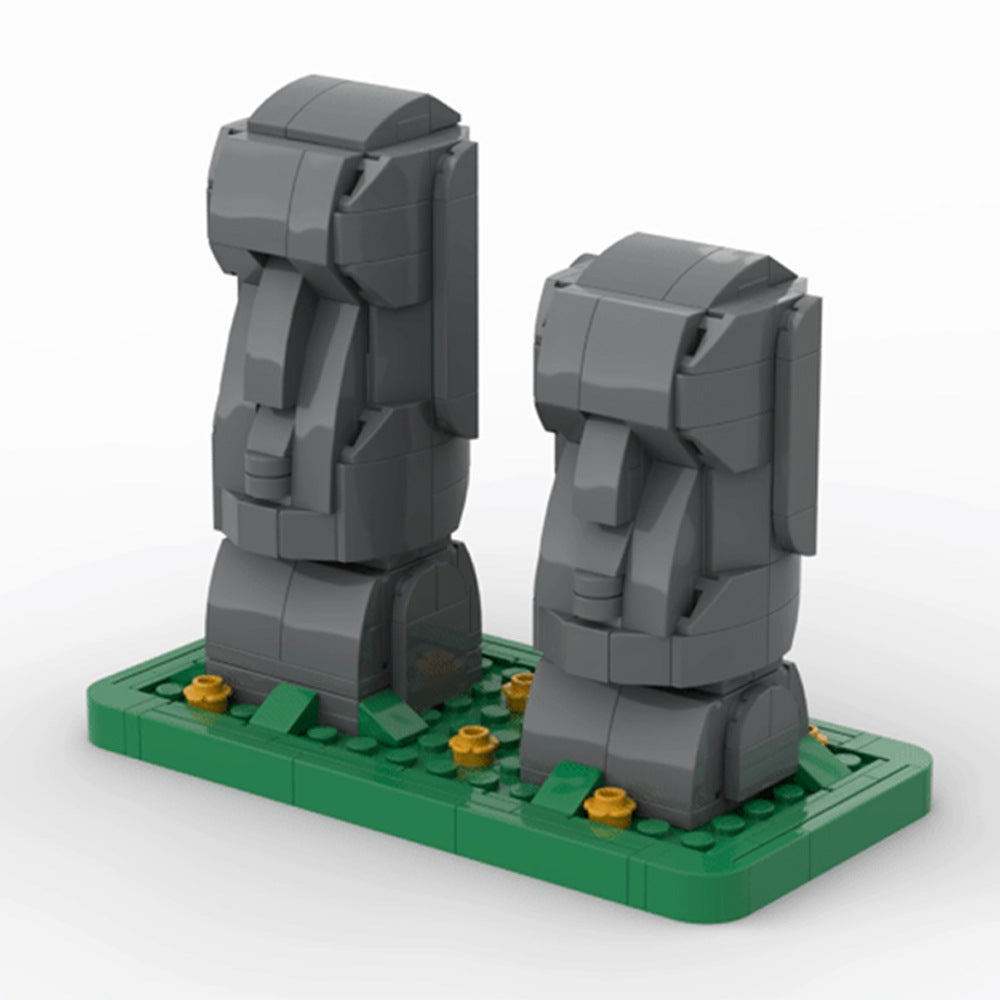 moai building set | easter island statues | moc-40120 - 2