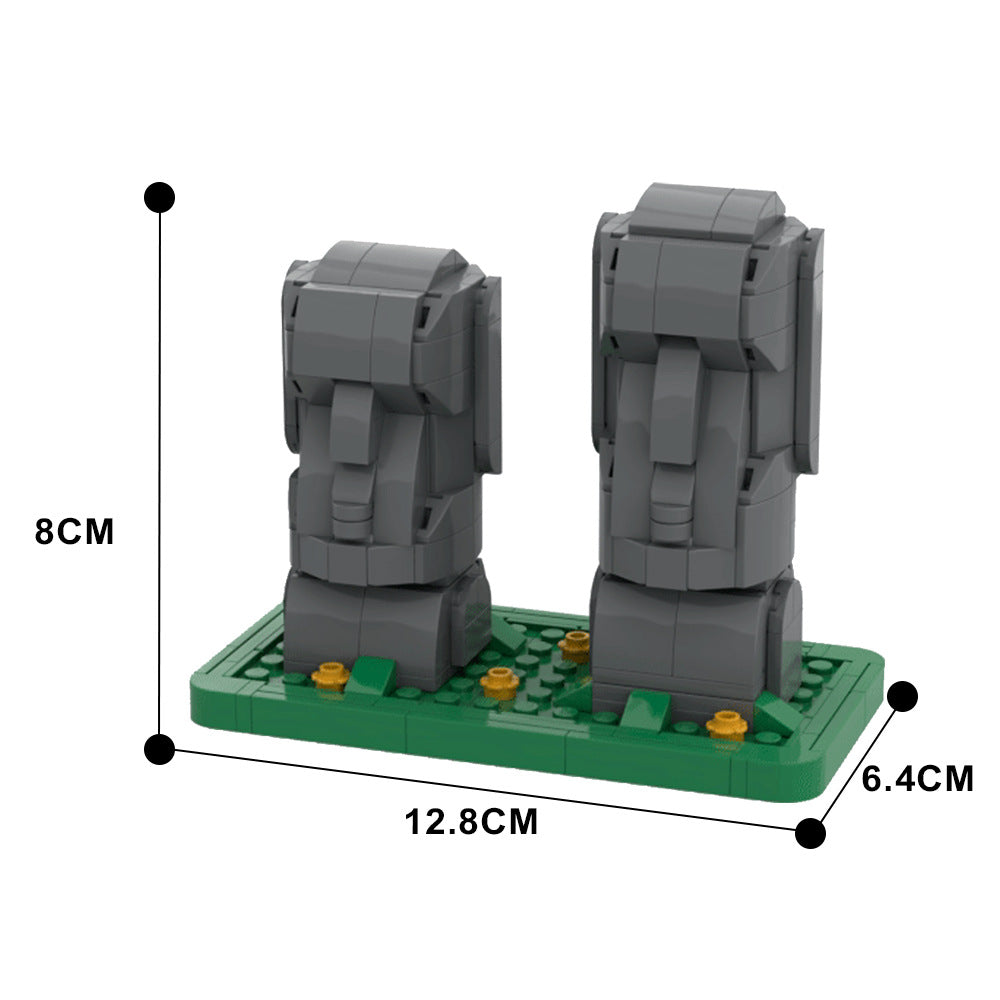 moai building set | easter island statues | moc-40120 - 4