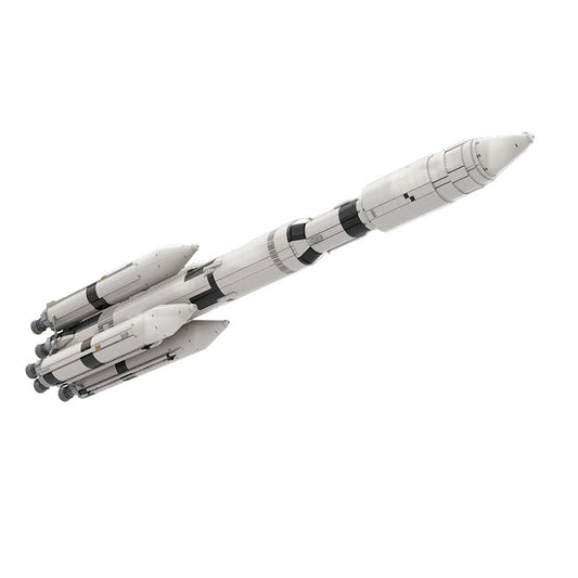 moc - space series rocket saturn v mlv-25l - 5389 pcs - 1