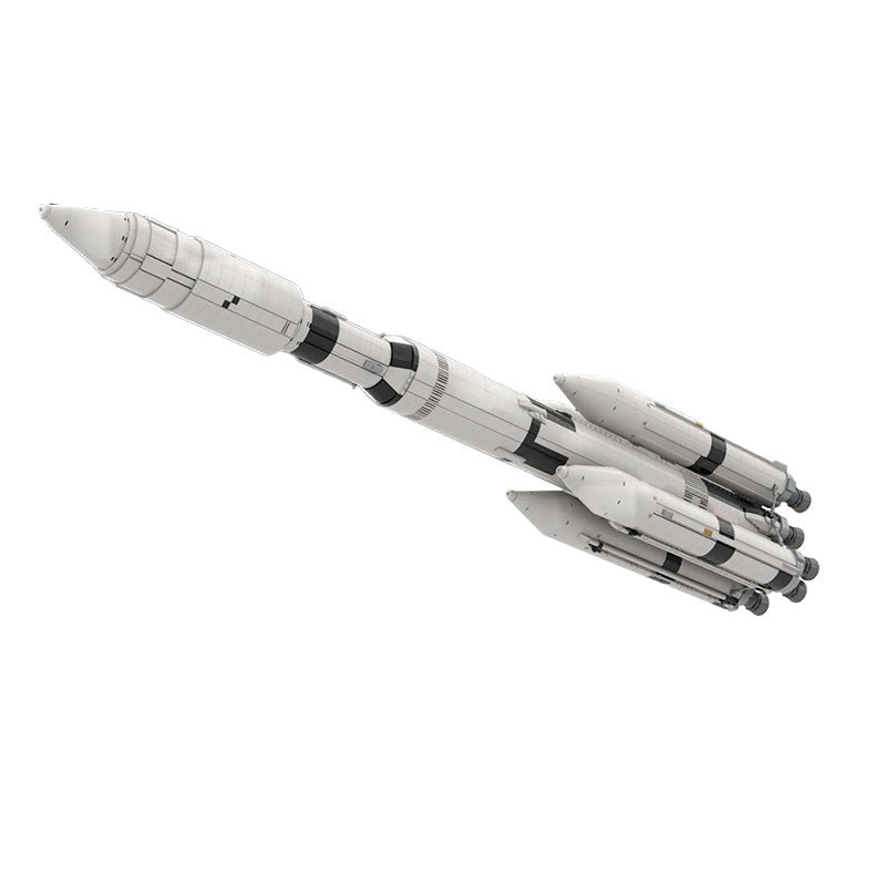 moc - space series rocket saturn v mlv-25l - 5389 pcs - 2