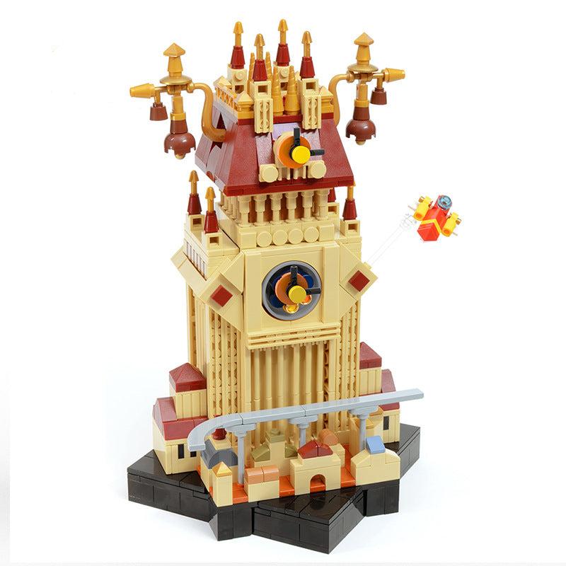 moc-100918 twilight town clock tower from kingdom hearts series - 1050 pcs -1