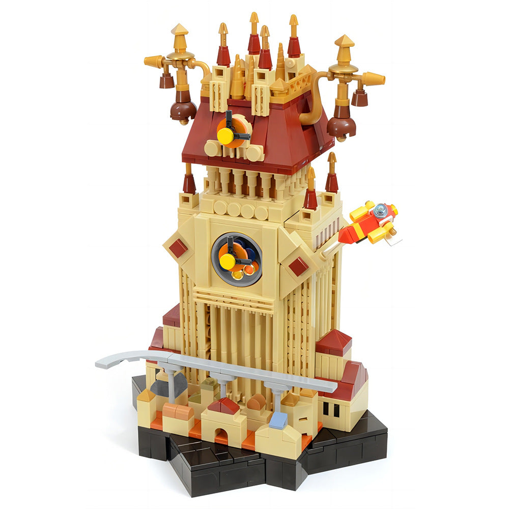 moc-100918 twilight town clock tower from kingdom hearts series - 1050 pcs - 3