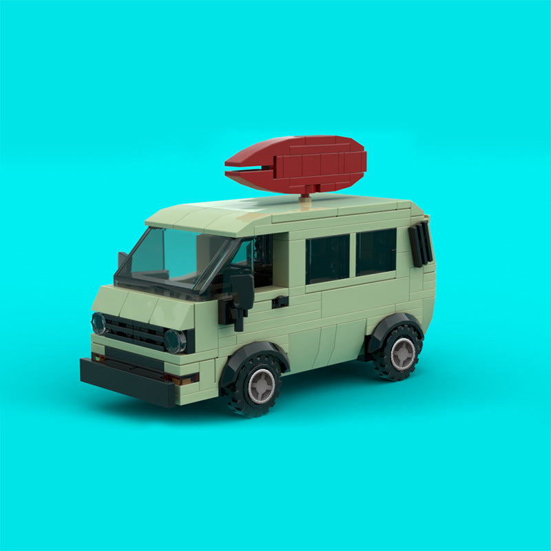 moc-101026 surfer boy pizza delivery van - 244 pcs - 2