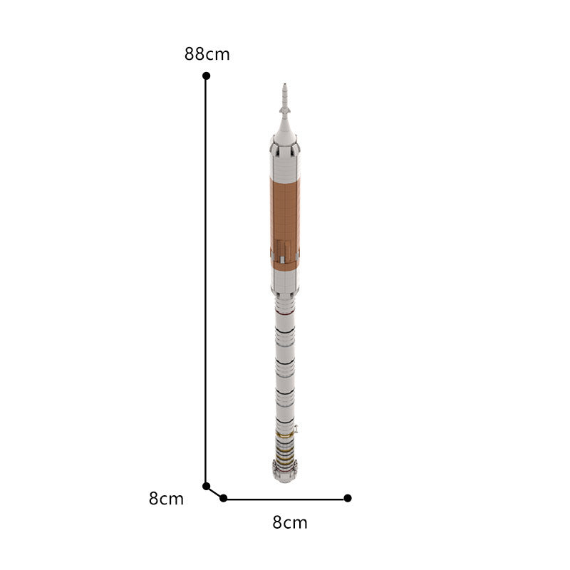 moc-101792 ares i (1:110 / saturn v scale) - crew launch vehicle for nasa - 8