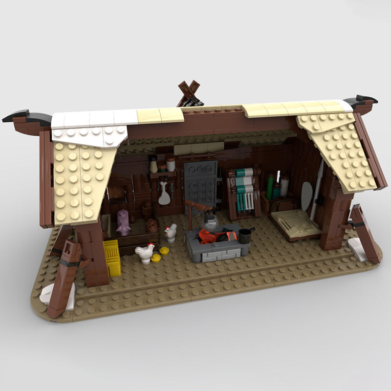 moc-102557 viking longhouse building blocks