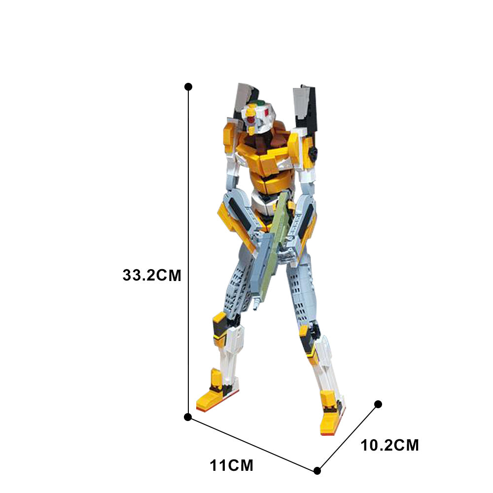 moc-104104 neon genesis evangelion 00 robot building blocks - 4