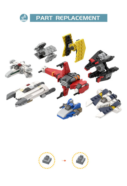 moc-105605 micro starfighters from the star wars rebels - 368 pcs - 3