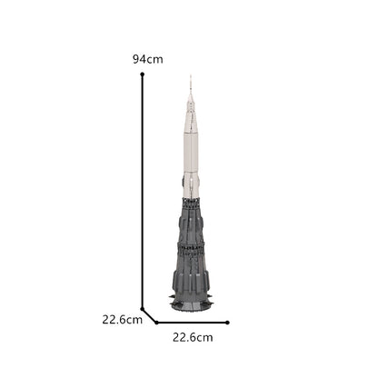 moc-109332 launch vehicle skysaac's n1 - 1:110 scale - 2693 pcs - 7