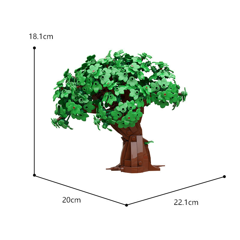 moc-109516 the small leafy tree blocks set - 670 pcs - 4