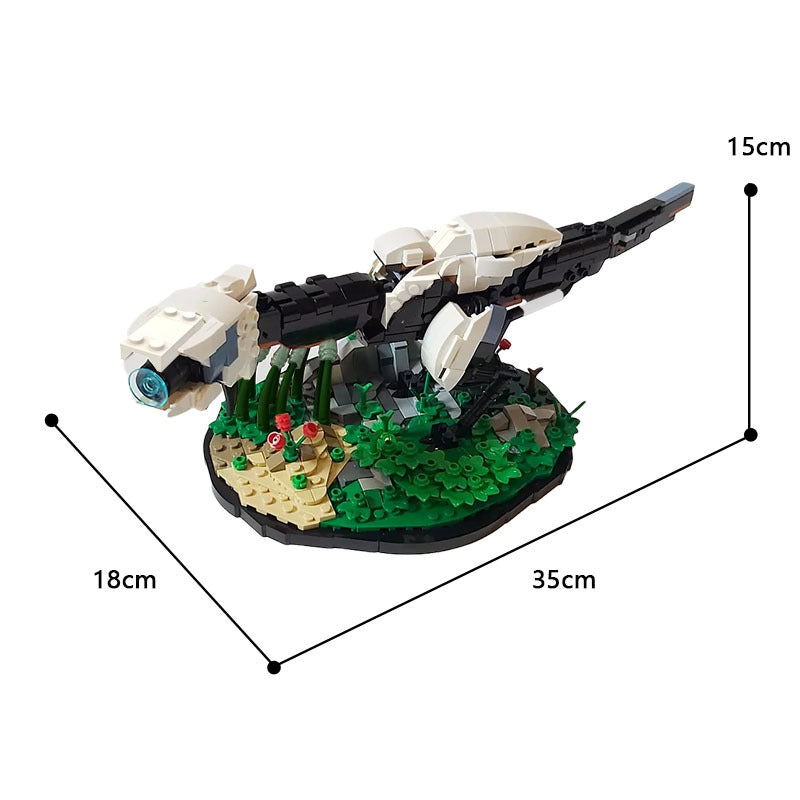 moc-109586 watcher with stand   horizon: zero dawn - 839 pcs - 3