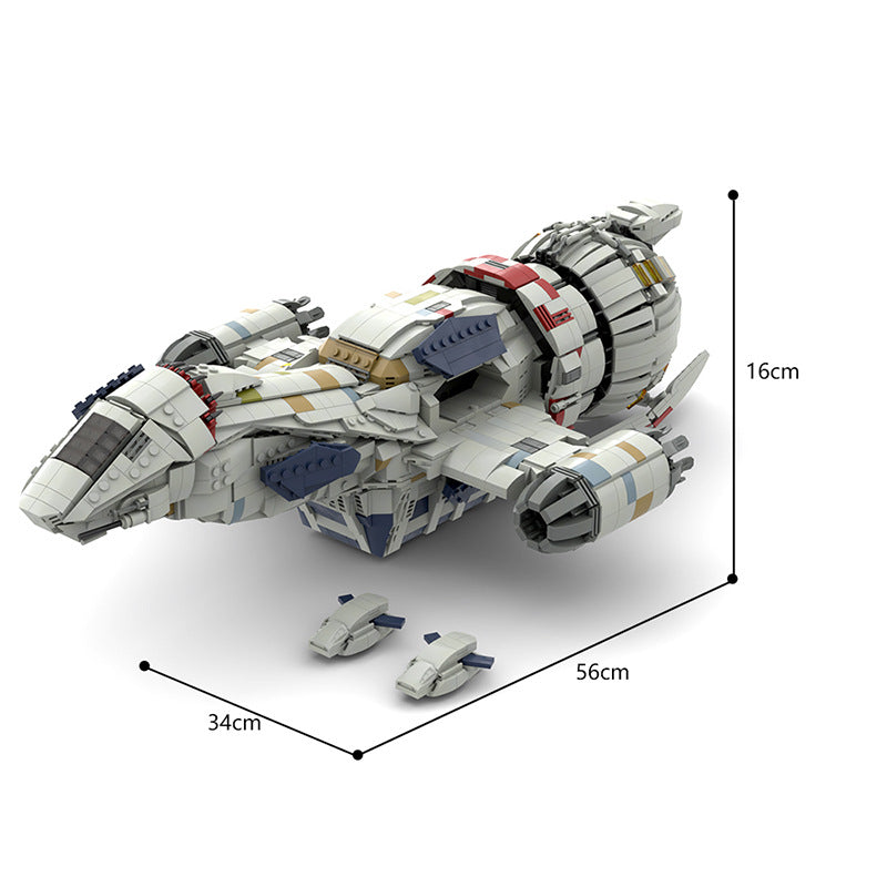 moc-110302 firefly serenity moc set   spaceship model - 2815 pcs - 4