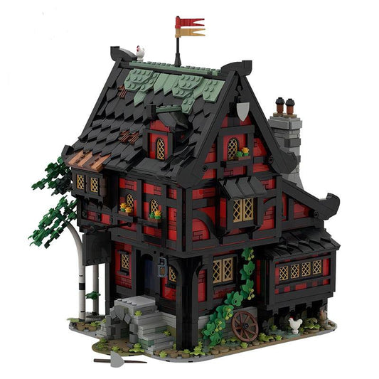 moc-111710 the crusader's inn - viking house series - 2927 pcs - 1