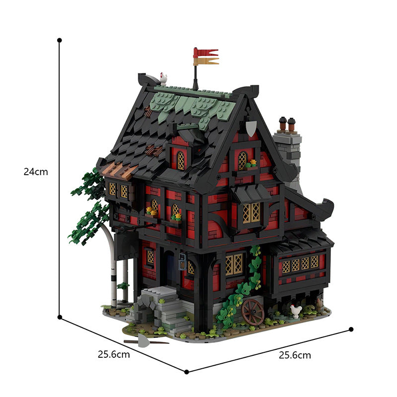 moc-111710 the crusader's inn - viking house series - 2927 pcs - 5