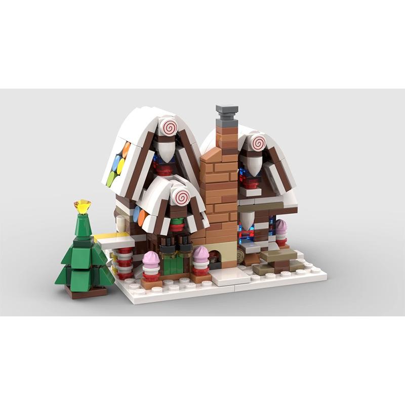 moc-113279 mini 10267 gingerbread house - 388 pcs - 1