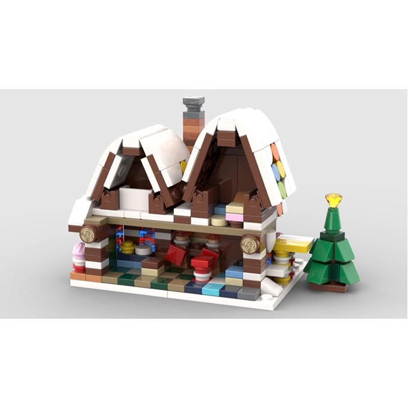 moc-113279 mini 10267 gingerbread house - 388 pcs - 4