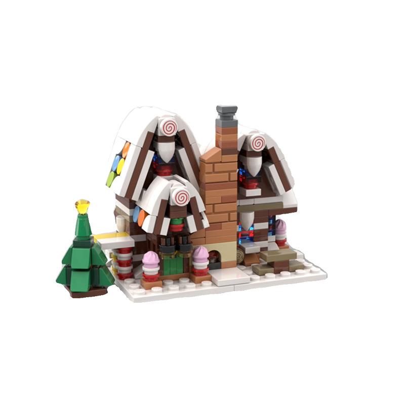 moc-113279 mini 10267 gingerbread house - 388 pcs - 5