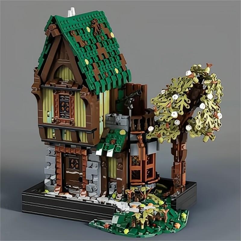 moc-117629 medieval modular street fantasy buildings - 5152 pcs - 3