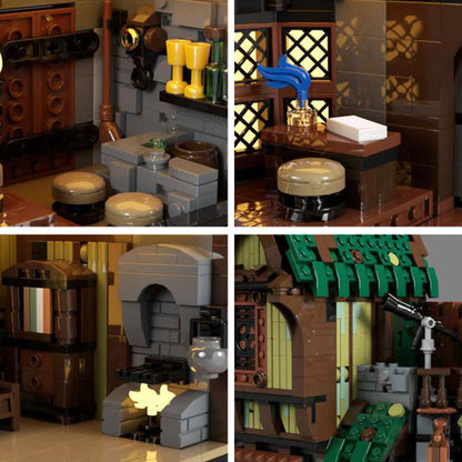 moc-117629 medieval modular street fantasy buildings - 5152 pcs - 6