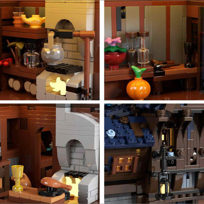 moc-117629 medieval modular street fantasy buildings - 5152 pcs - 7