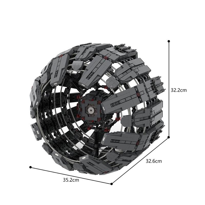 moc-118140 the orville kaylon sphere - starship vessel - 3456 pcs - 4