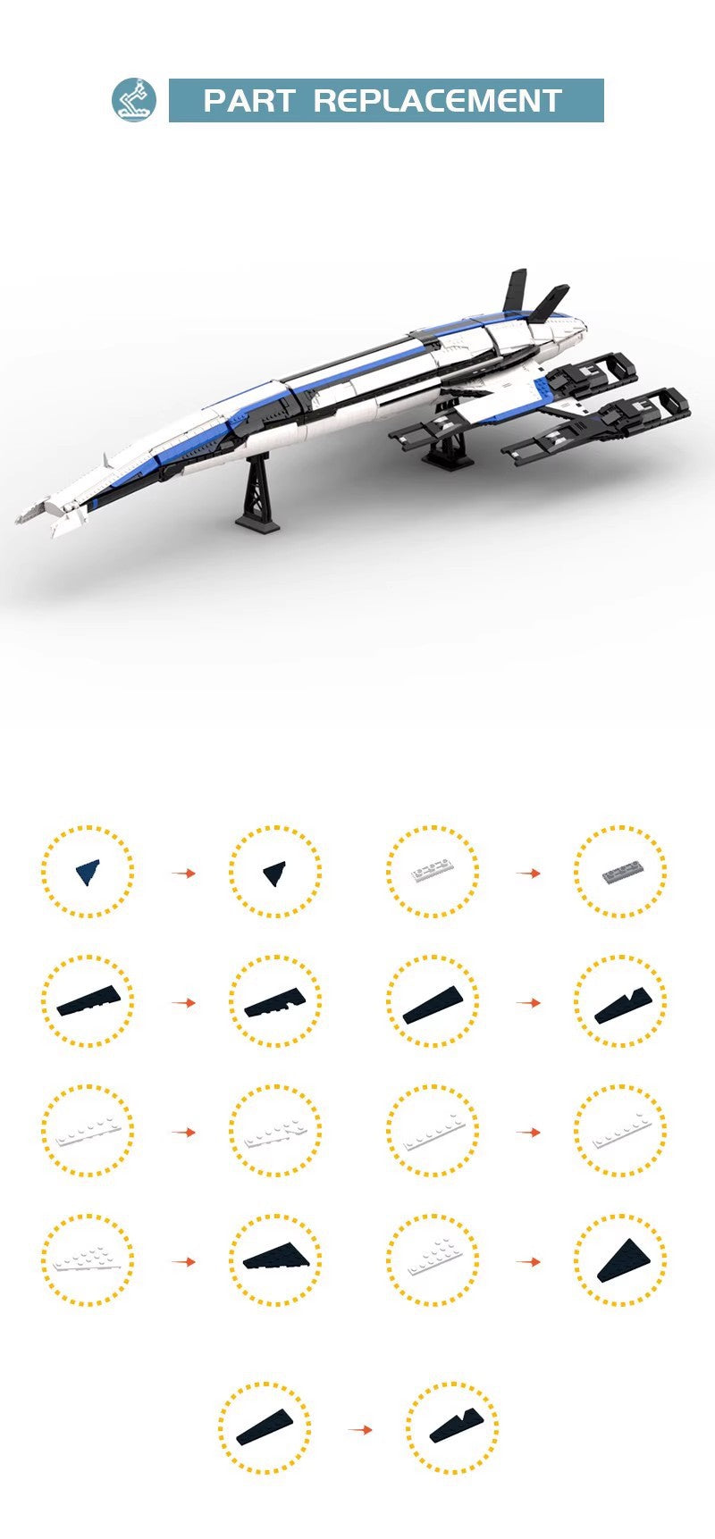 moc-118415 normandy sr 2 - 3911 pcs - 7