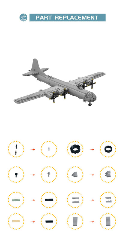 moc-119970 b 29 super fortress - world war ii long range bombing 1:35 - 9